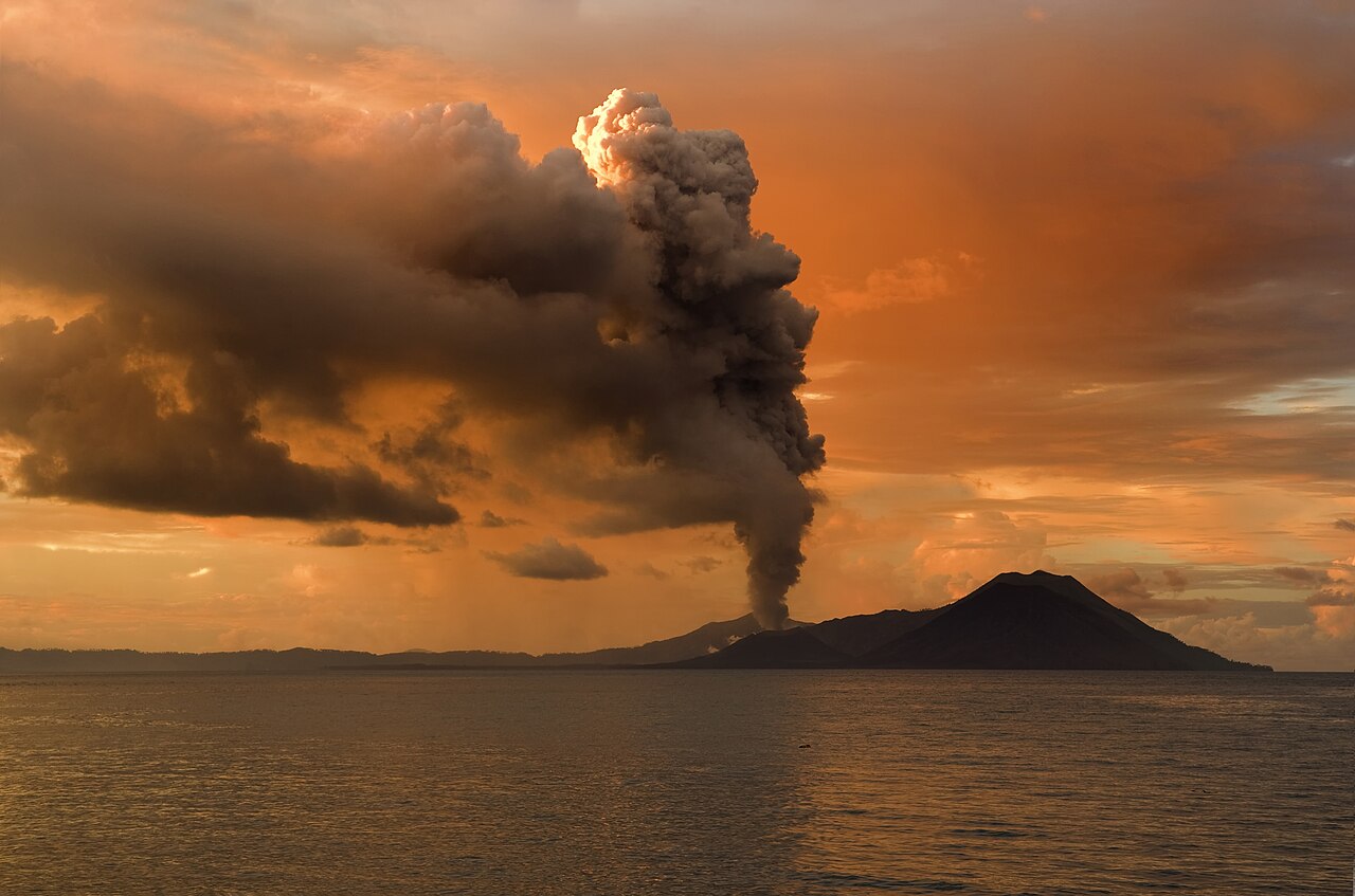 Volcanic landscape near Rabaul, Papua New Guinea